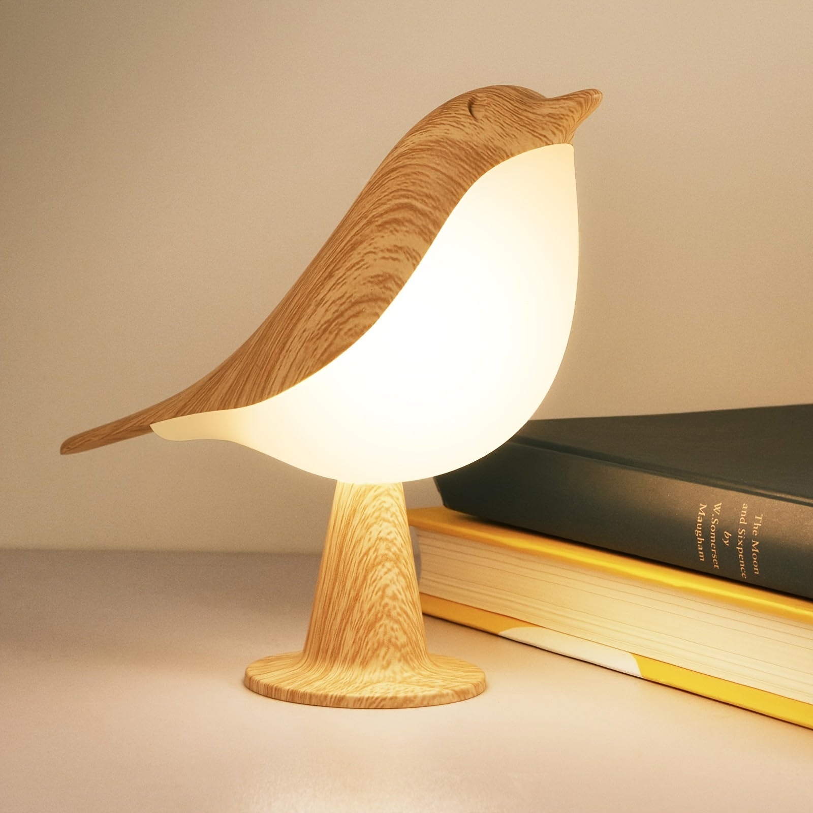 Compact 1pc Decorative Home Lighting – warm functional room lighting, 1pc Bird Night Light 16-Color Dimmable Cordless Desk Lamp 1800mAh Battery USB Rechargeable Touch, designed for American homes, daily convenience and practical gifting