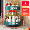 Heavy-Duty Adjustable Home Storage Rack – durable multi-purpose storage, Rotating Seasoning Storage Rack Kitchen Seasoning Shelf Double-layer Household Countertop Corner Seasoning Storage Rack, designed for American homes, daily convenience and pract