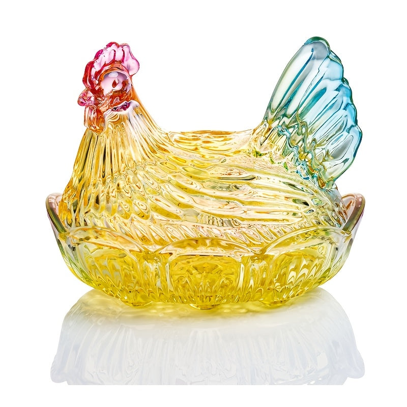 Storage Jars – Reusable Chicken-shaped Crystal Glass Storage Jars with LIDS - The Perfect Kitchen
