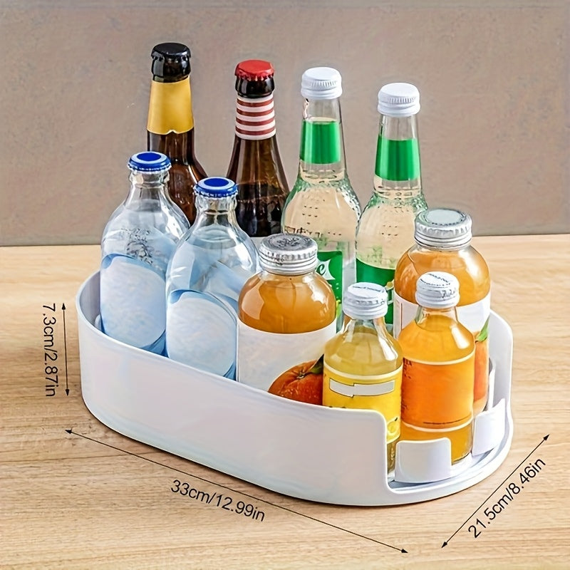 Smart Glass Spice Jar Set – clear reusable pantry storage, Set of 2 Rotating Storage Trays for The Fridge - Removable Organizer with Various, designed for American homes, daily convenience and practical gifting