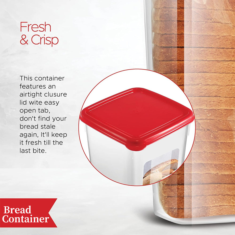 Smart Countertop Bread Storage Box – fresh-bread countertop organization, 2 1-Pack Plastic Bread Box With Flip - Frozen Rectangular Bread Storage Container With, designed for American homes, daily convenience and practical gifting