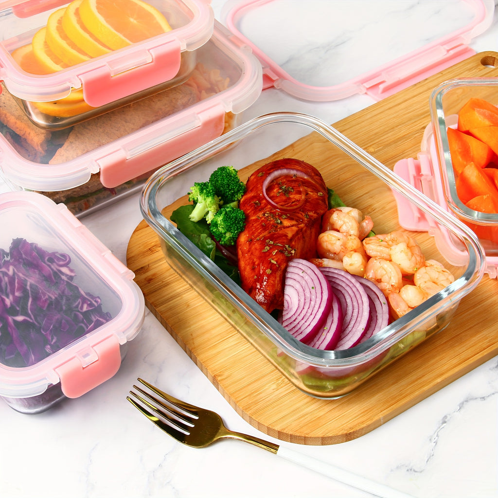Smart 24pcs Glass Meal Prep Container Set – leak-resistant reusable meal prep, 24pcs 12 Lids 12 Glass Bowl Borosilicate Glass Food Storage Containers with Airtight Lids, designed for American homes, daily convenience and practical gifting
