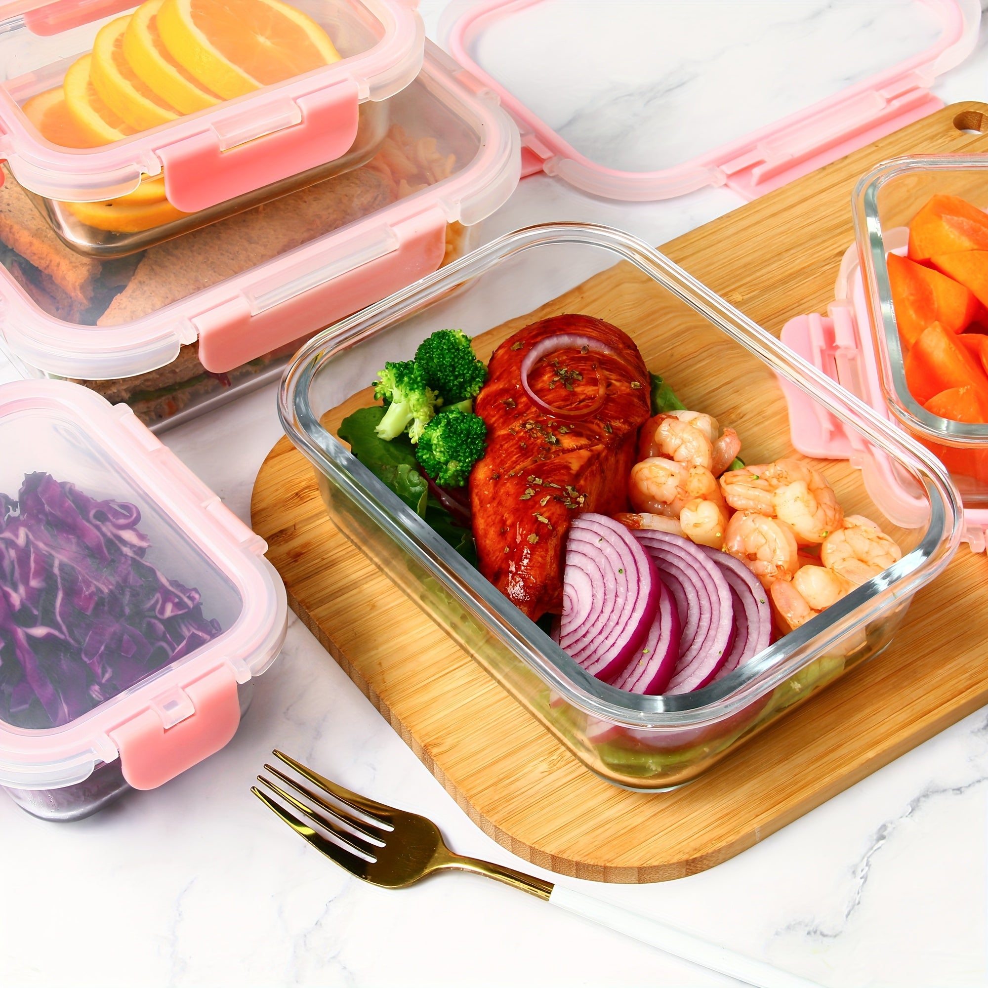 Smart 24pcs Glass Meal Prep Container Set – leak-resistant reusable meal prep, 24pcs 12 Lids 12 Glass Bowl Borosilicate Glass Food Storage Containers with Airtight Lids, designed for American homes, daily convenience and practical gifting