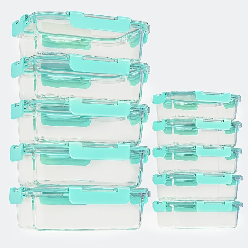 Easy-Access Refrigerator Storage Organizer – easy-access fridge organization, Set of 10 Glass Containers with Lids for Storage Ideal for Meal Preparation And, designed for American homes, daily convenience and practical gifting