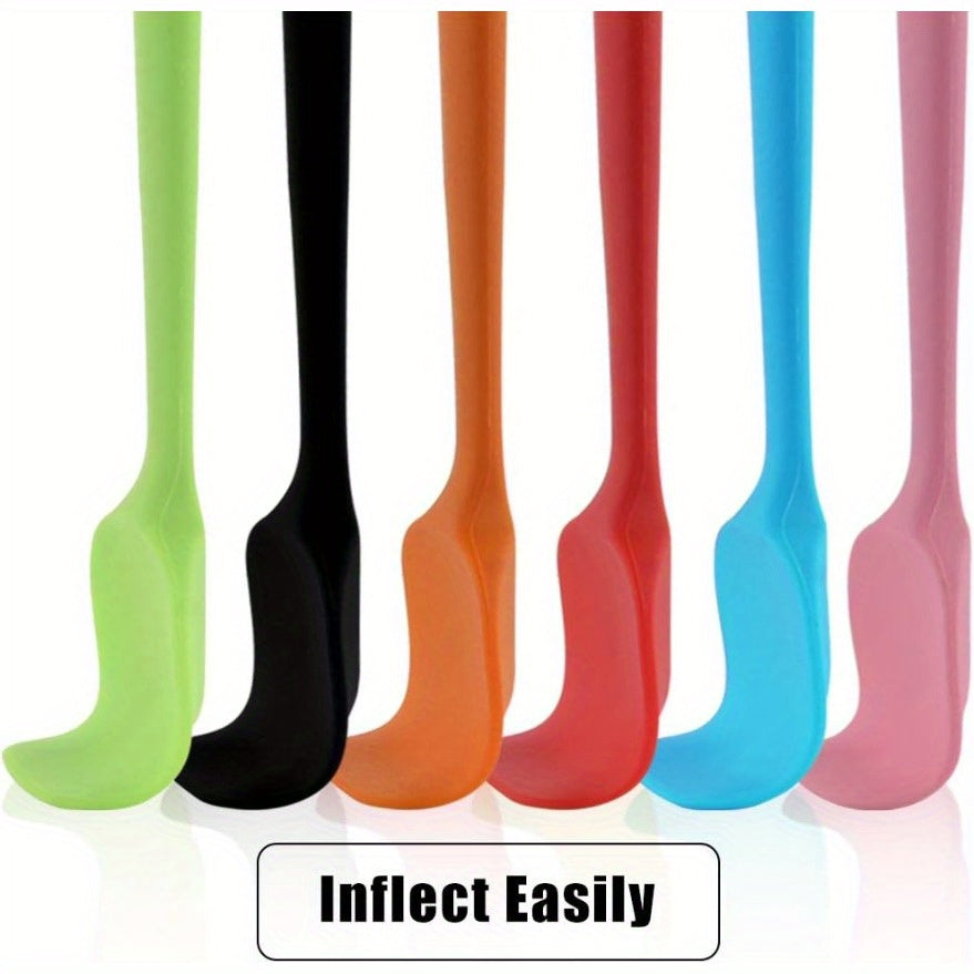 6pcs, Silicone Scraper, Silicone Scraper, Mini Silicone Scraper, Jam Scraper, Heat Resistant Cream Scraper, Stirring and Baking Tools, Kitchen Utensils, Apartment Necessities, Baking Tool