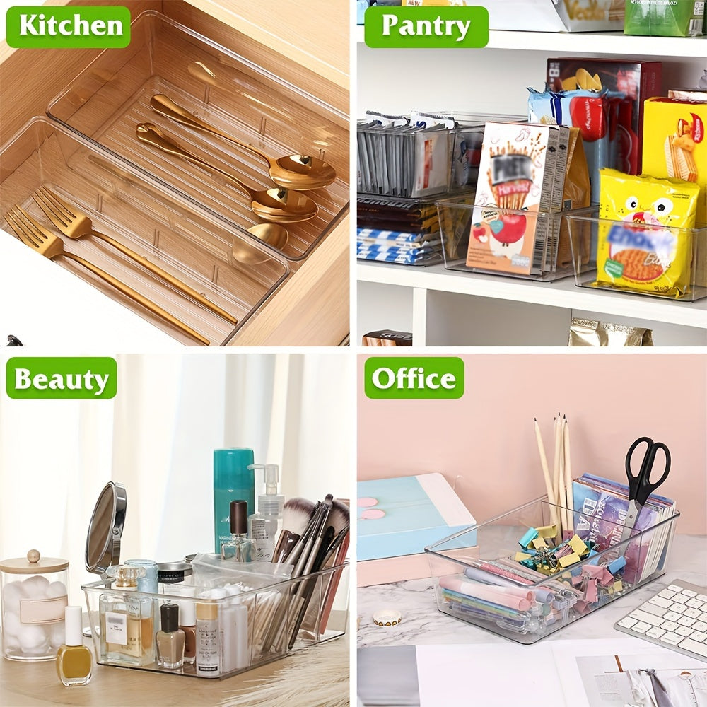 Modern Refrigerator Storage Organizer – easy-access fridge organization, 6 Packs Snack Organizers Pantry Organizer And Storage Clear Food Storage Organizer Bins Plastic, designed for American homes, daily convenience and practical gifting