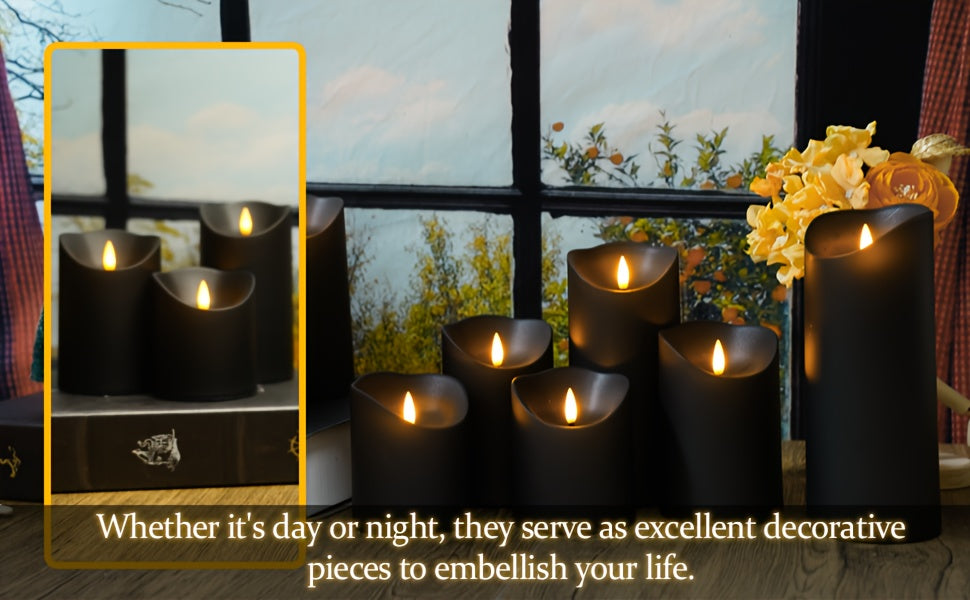 Versatile Home Storage Organizer – space-saving everyday organization, NIMIKO Set of 9 Flicker Flameless LED Candles with 2 Remote Controls And Timers, designed for American homes, daily convenience and practical gifting
