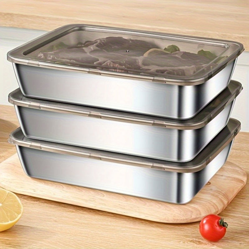Premium 2/5pcs Kitchen Baking Dish Set – oven-ready cooking and serving, 2 5pcs Durable Stainless Steel Food Storage Container Set - Leakproof BPA Free Microwave, designed for American homes, daily convenience and practical gifting