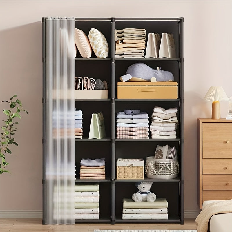 Versatile Adjustable Home Storage Rack – durable multi-purpose storage, New Double Row 10 Compartment Storage Space Reshape The Spatial Order This Storage Rack, designed for American homes, daily convenience and practical gifting