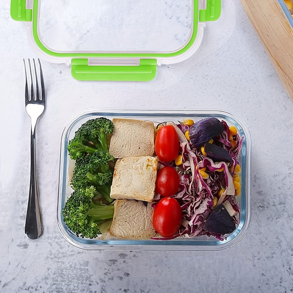 12pcs Glass Meal Prep Containers, Food Storage Containers with Lids Airtight, Glass Lunch Boxes, Microwave, Oven, Freezer And Dishwasher Safe