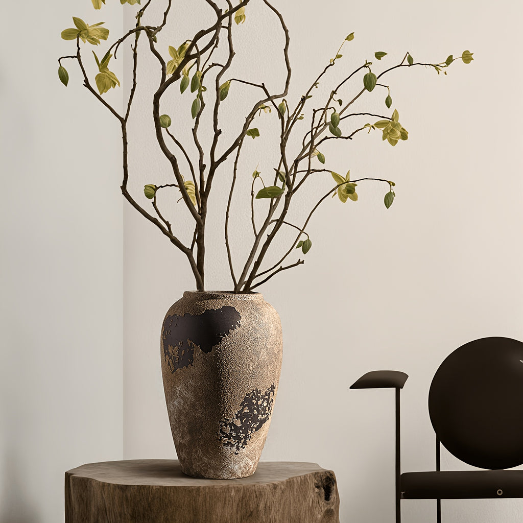 Smart Ceramic Flower Vase – tabletop floral display and modern home decor, Rustic Rust Ceramic Vase Wabi Sabi Decorative Pottery Vase Ideal for Table Centerpieces Living, designed for American homes, daily convenience and practical gifting