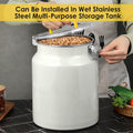 Easy-Access Airtight Food Storage Containers – leak-resistant reusable meal prep, Heavy-Duty 304 Stainless Steel Food Storage Container - 3 17gal Large Capacity Snap-Lock Lid, designed for American homes, daily convenience and practical gifting