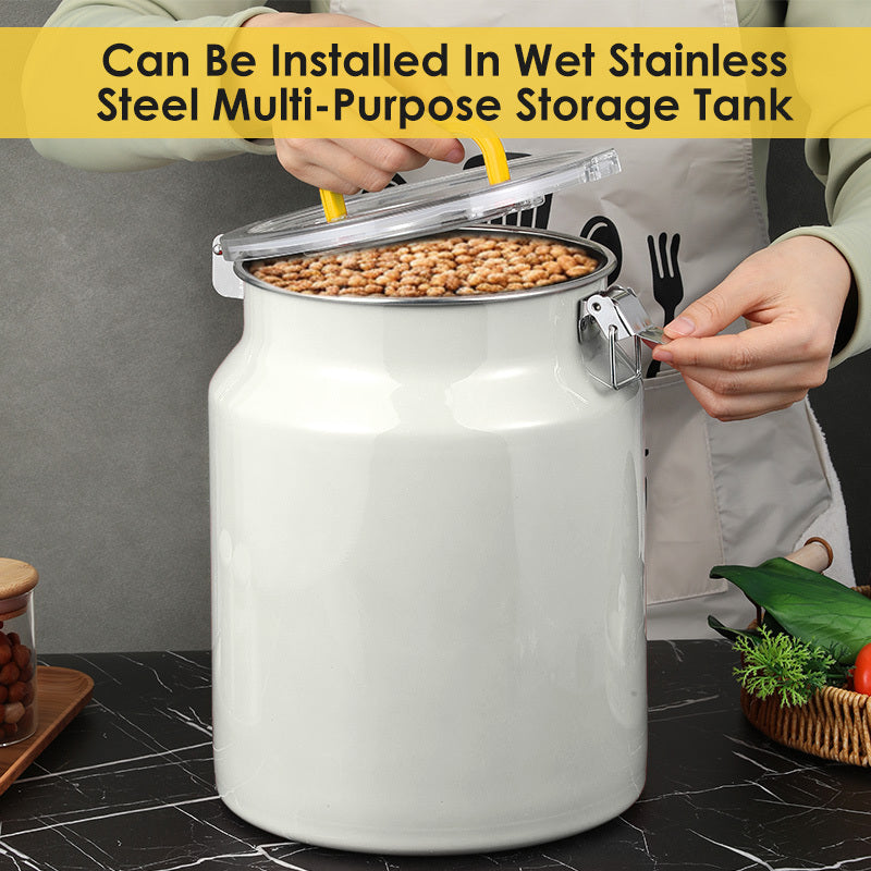 Easy-Access Airtight Food Storage Containers – leak-resistant reusable meal prep, Heavy-Duty 304 Stainless Steel Food Storage Container - 3 17gal Large Capacity Snap-Lock Lid, designed for American homes, daily convenience and practical gifting