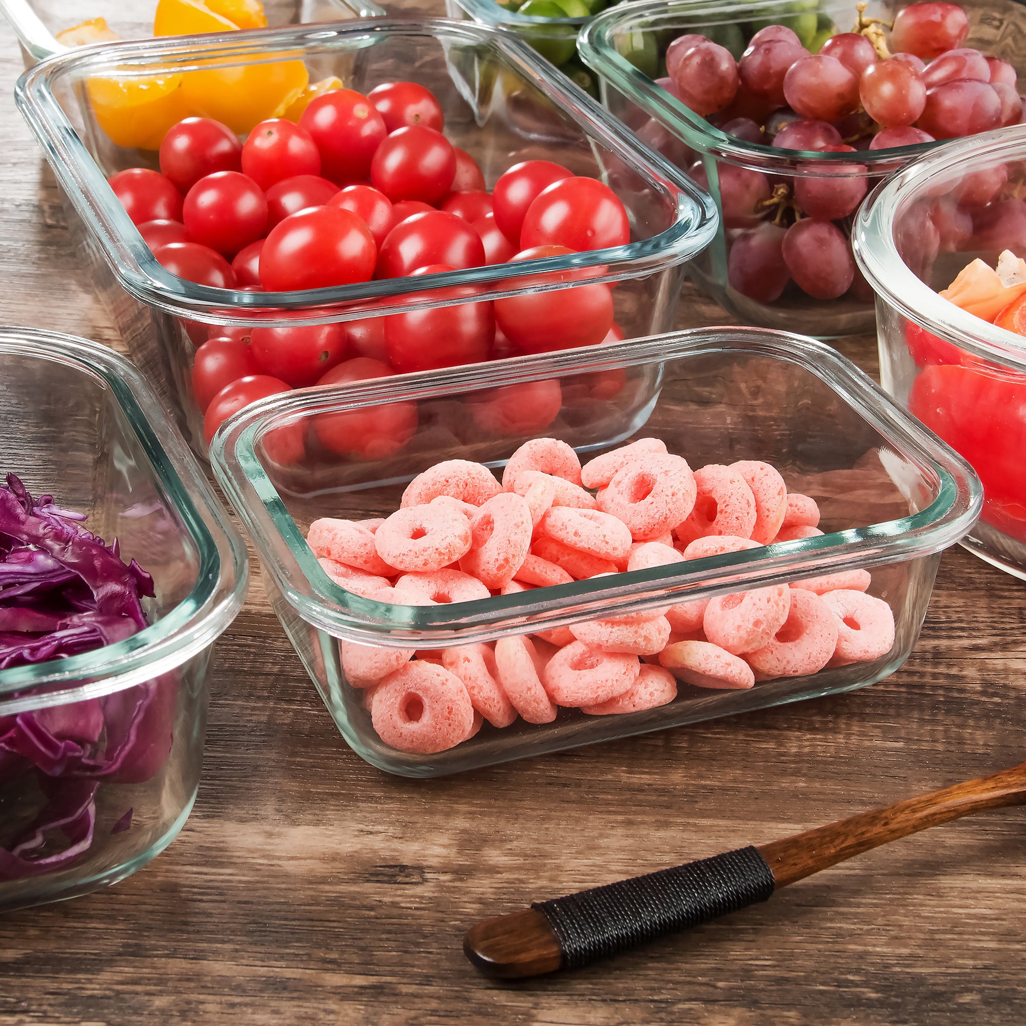 Easy-Access 12pcs Glass Meal Prep Container Set – leak-resistant reusable meal prep, 12pcs Glass Food Storage Containers with Lids Meal Prep Pantry Kitchen Storage Containers for, designed for American homes, daily convenience and practical gifting