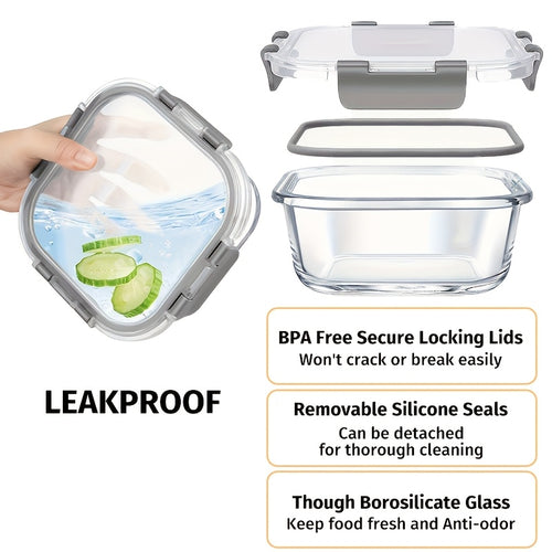 24-Piece Glass Meal Prep Container Set – view 2