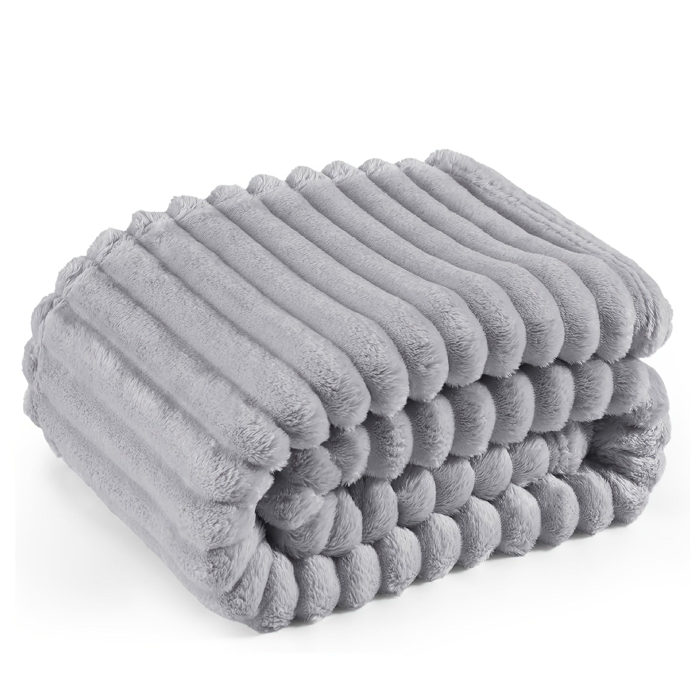 Throw Blanket – comfortable everyday home styling, Luxurious Double-Sided Faux Rabbit Fur Throw Bl
