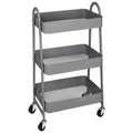 Smart 3 Tier Adjustable Home Storage Rack – durable multi-purpose storage, 3 Tier Rolling Storage Cart Metal Trolley Utility Cart With Wheels Hooks Easy Assembly, designed for American homes, daily convenience and practical gifting
