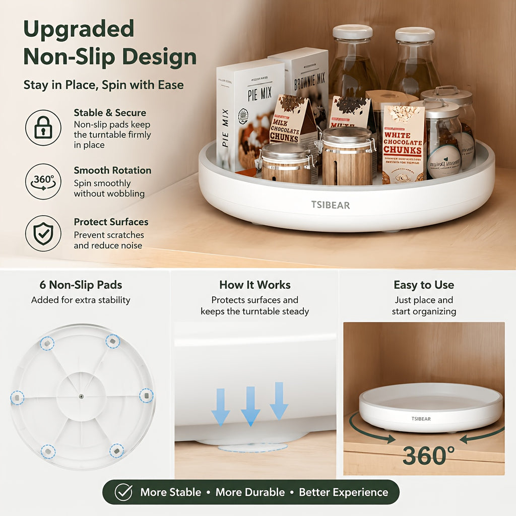 Easy-Access 1pc Adjustable Home Storage Rack – durable multi-purpose storage, 1pc 360 Rotating Kitchen Organizer - Multi-functional Countertop Storage Rack Cabinet Storage Solution -, designed for American homes, daily convenience and practical gifti