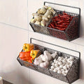 Compact Adjustable Home Storage Rack – durable multi-purpose storage, Storage Basket Wire Food Storage Organizer Wall-Mounted Storage Rack Kitchen Bedroom Bathroom Home Wall, designed for American homes, daily convenience and practical gifting