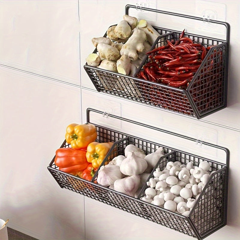 Compact Adjustable Home Storage Rack – durable multi-purpose storage, Storage Basket Wire Food Storage Organizer Wall-Mounted Storage Rack Kitchen Bedroom Bathroom Home Wall, designed for American homes, daily convenience and practical gifting