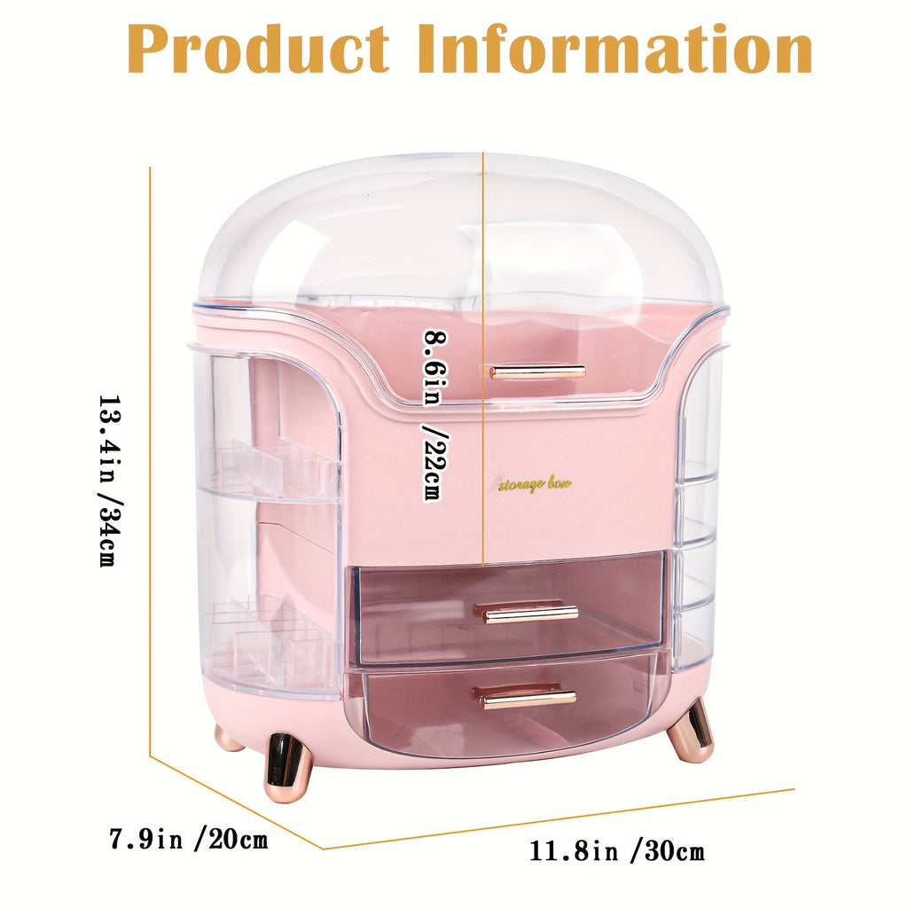 Premium Stackable Storage Drawer – smooth-access cabinet organization, Makeup Storage Organiser with Clear Lid Skincare Organiser Drawers Beauty Holder Cosmetic Organisers for, designed for American homes, daily convenience and practical gifting