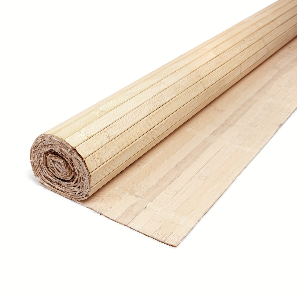 Home Storage Organizer – Natural Bamboo Wall Panel for Interior Wall Decor, 48 X 96 Inch Pole Wrap Wainscoting Paneling for Wall Ceiling Furniture Cabinet Office, Carbonized for Modern US Ho