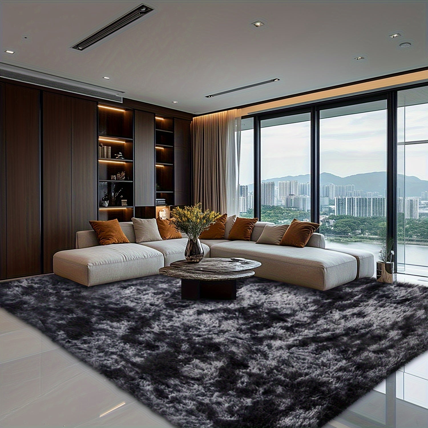 Area Rug – 1pc 200*300Cm/6.56*9.84Ft Long Mat - Super Soft And Comfortable, Fluffy Texture, P