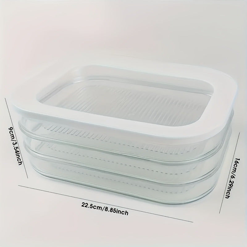 Compact Airtight Food Storage Containers – leak-resistant reusable meal prep, Stackable Meat Storage Set of Stackable Meat Storage Boxes with Lids - Organizer for, designed for American homes, daily convenience and practical gifting