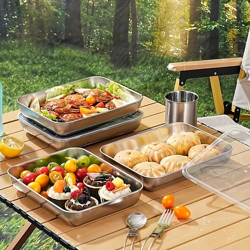 Modern 5pcs Kitchen Baking Dish Set – oven-ready cooking and serving, Buy 3 Get 2 Free Total 5pcs Stainless Steel Food Storage Containers - Durable, designed for American homes, daily convenience and practical gifting