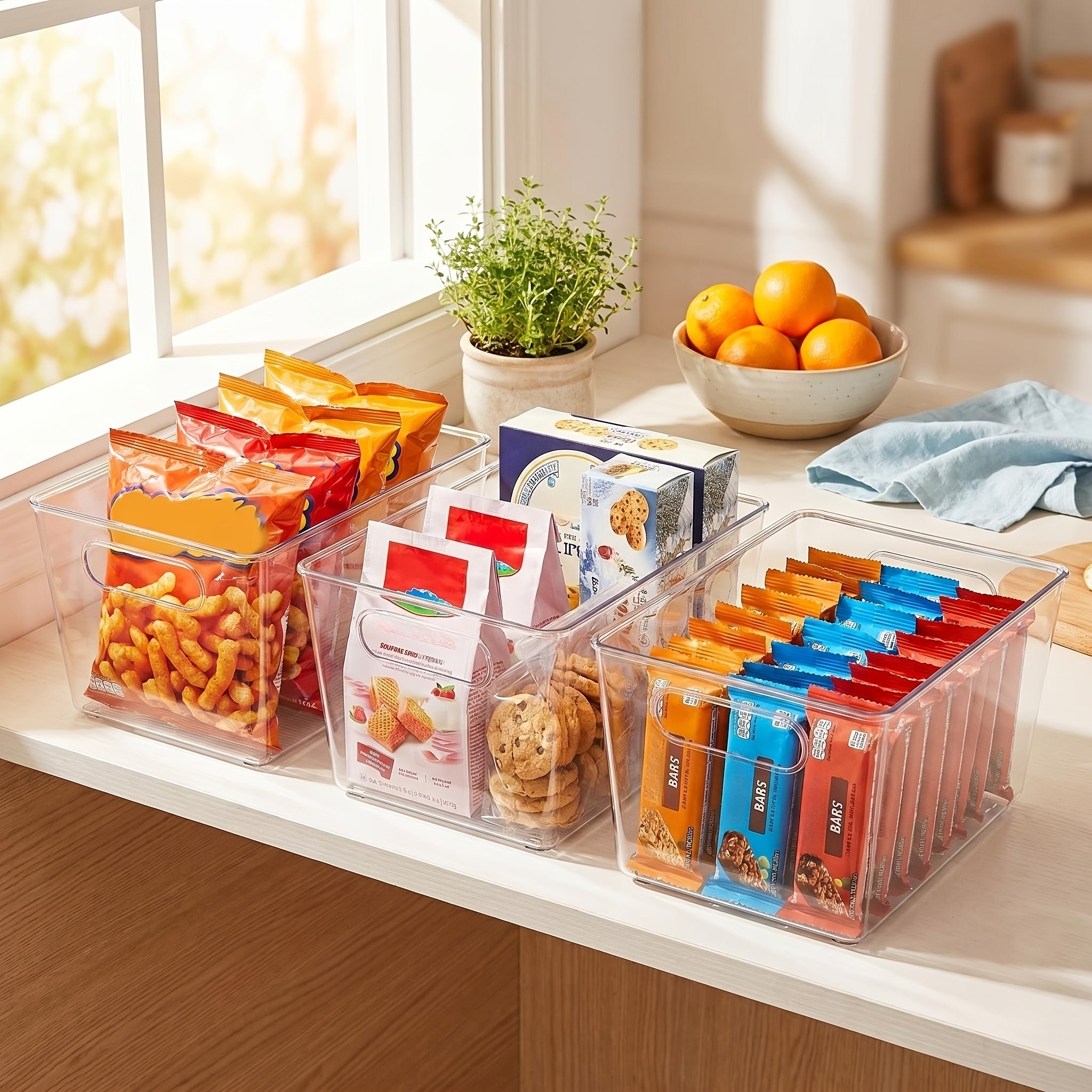 Space-Saving Refrigerator Storage Organizer – easy-access fridge organization, Set of 10 Transparent Storage Bins for Organizing Food in The Kitchen Fridge Freezer, designed for American homes, daily convenience and practical gifting