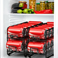 2 Pack Sliding Can Dispenser Rack Stackable Can Storage Organizer Rack For Canned Food Kitchen Cabinet Pantry Countertop Can Rack Organizer
