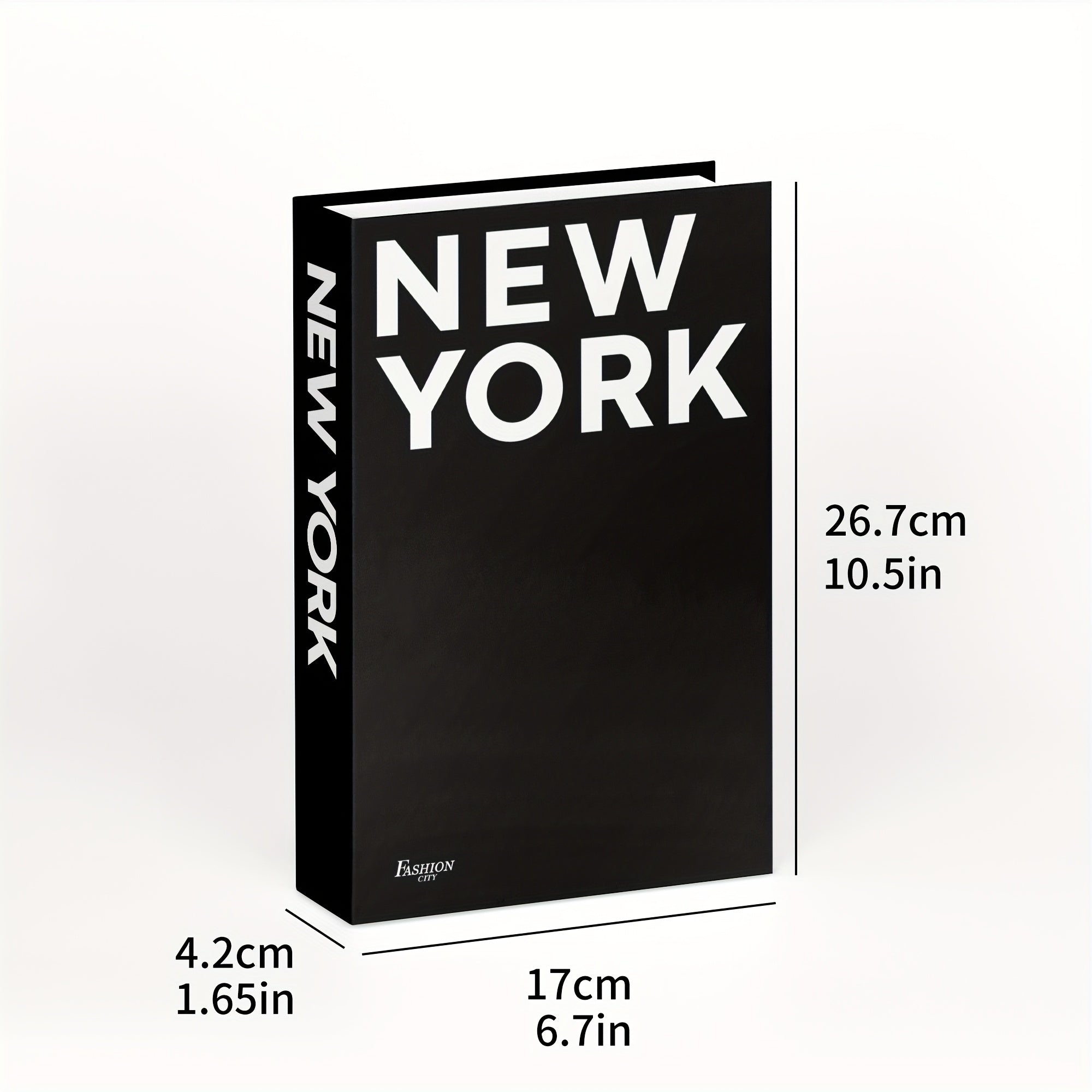 Home Living Essential – Set of 3 Modern Minimalist Faux Books in Black, White, And Beige - Stylish Decorat