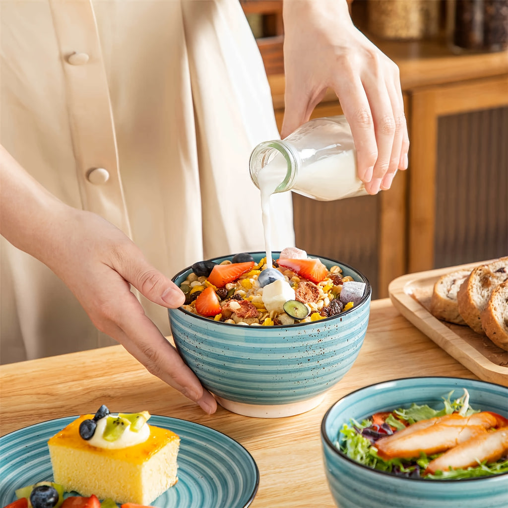 Easy-Access Home Storage Organizer – space-saving everyday organization, Zenora Ceramic Dinnerware Set Service for 6 Stoneware Set Bowls Set Dishes Set Including, designed for American homes, daily convenience and practical gifting