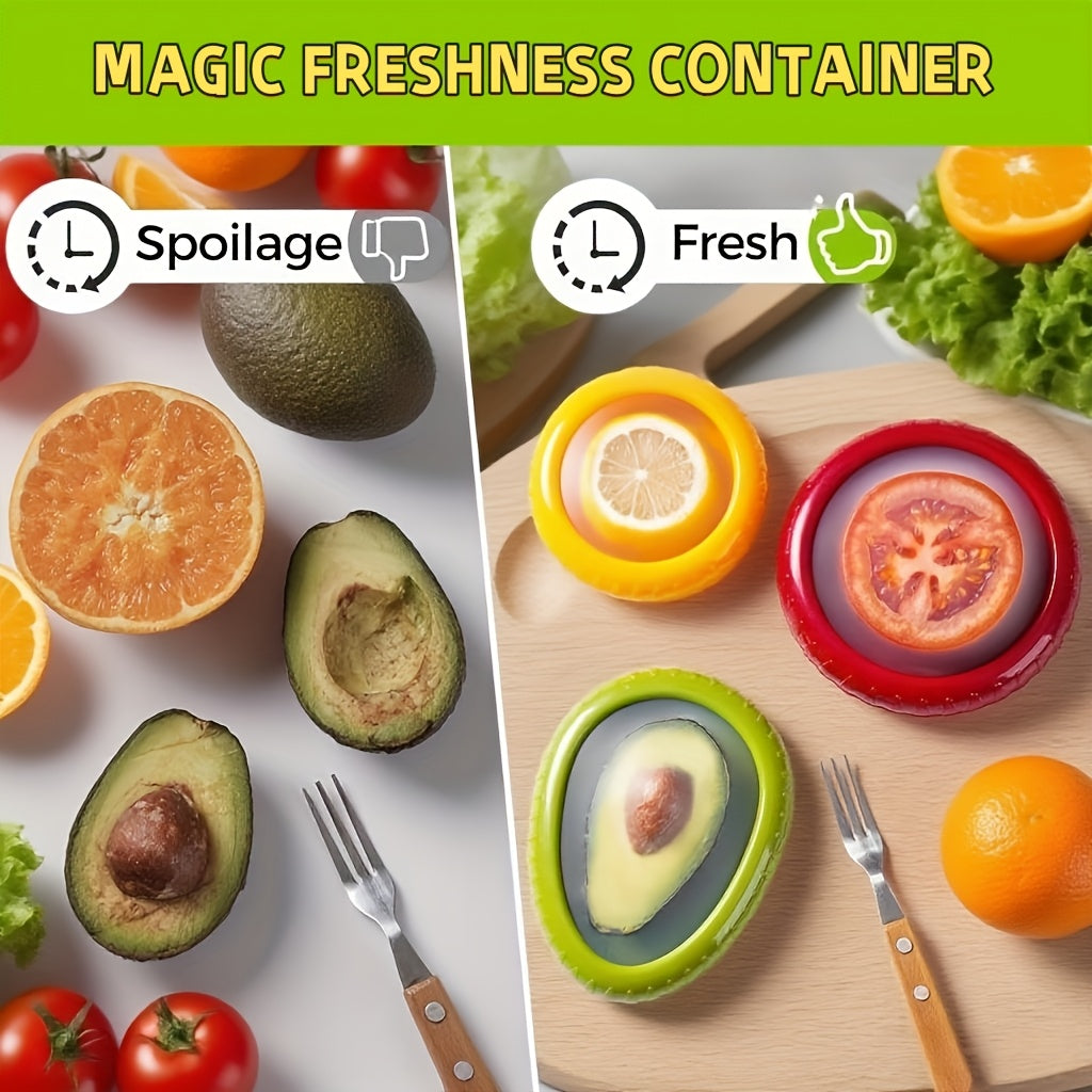 Modern Kitchen Cookware Set – versatile meal preparation, Reusable Fresh Box Avocado Preservation Box And Onion Storage Set Silicone Vegetable And Fruit, designed for American homes, daily convenience and practical gifting
