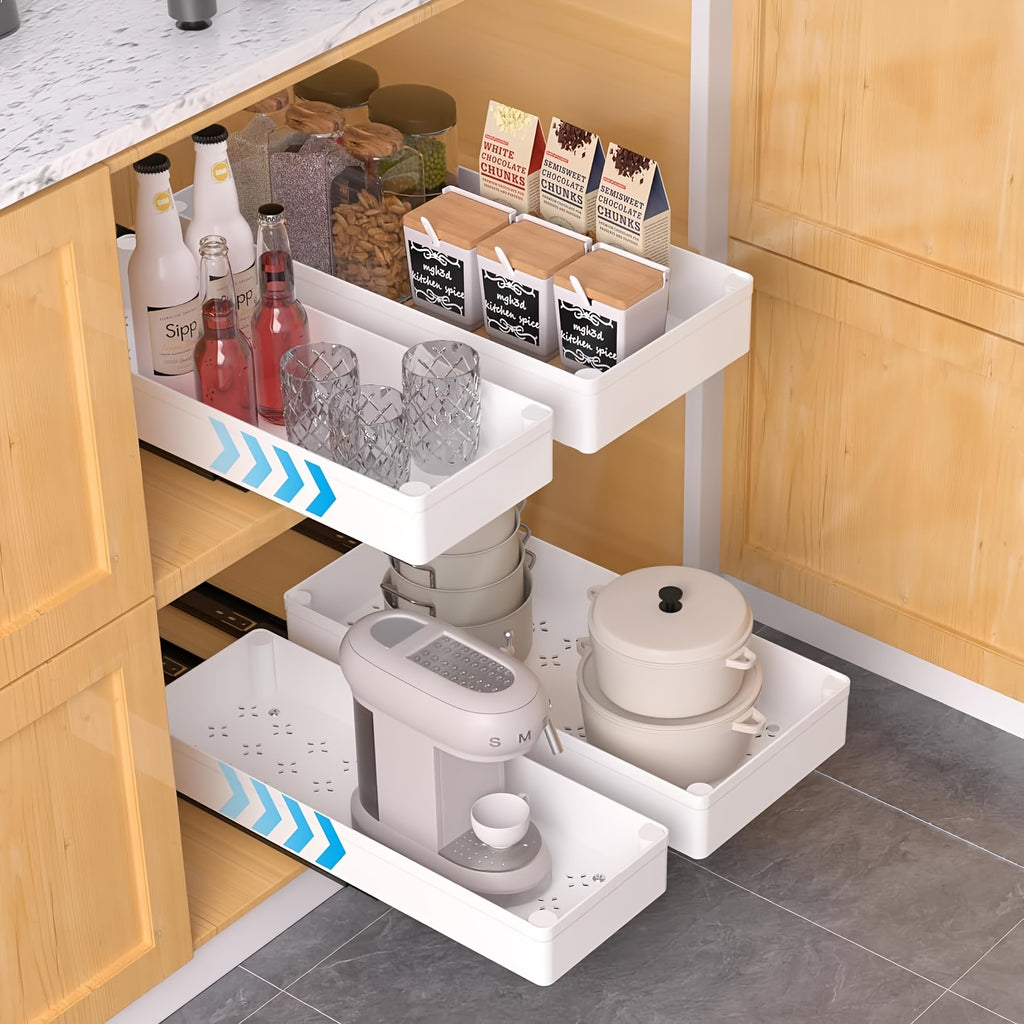 Versatile 3 Pack Pull-Out Cabinet Organizer – smooth-access cabinet organization, 3 Pack 15 7 Deep Pull Out Drawers For Pull-Out Cabinet Organizer Slide Out, designed for American homes, daily convenience and practical gifting