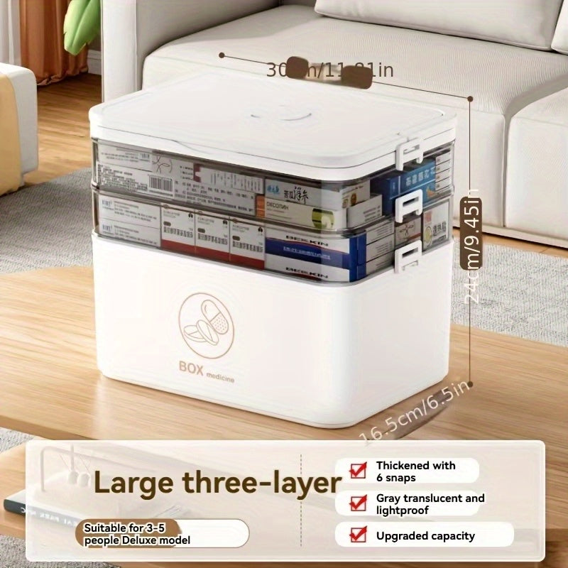 Storage Bins – Home Bathroom Travel Multi-Layer Large Capacity Medicine Storage Box Bathroom