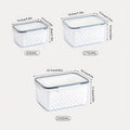 Smart Refrigerator Storage Organizer – easy-access fridge organization, 6 Storage Containers 6 Plastic Food Storage Containers With Lid For Refrigerator - Clear, designed for American homes, daily convenience and practical gifting