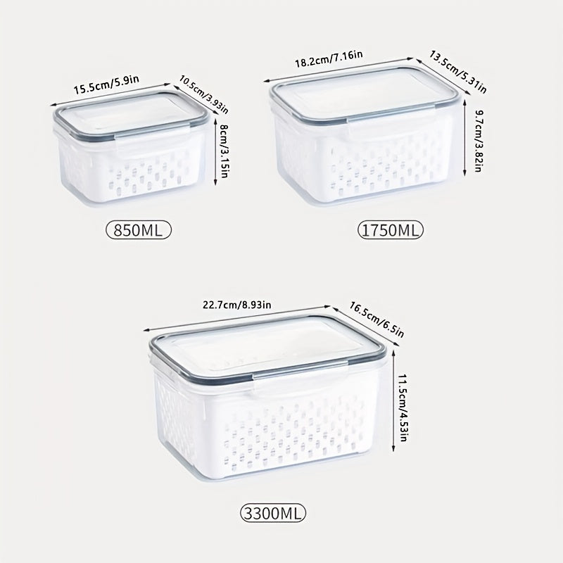 Smart Refrigerator Storage Organizer – easy-access fridge organization, 6 Storage Containers 6 Plastic Food Storage Containers With Lid For Refrigerator - Clear, designed for American homes, daily convenience and practical gifting