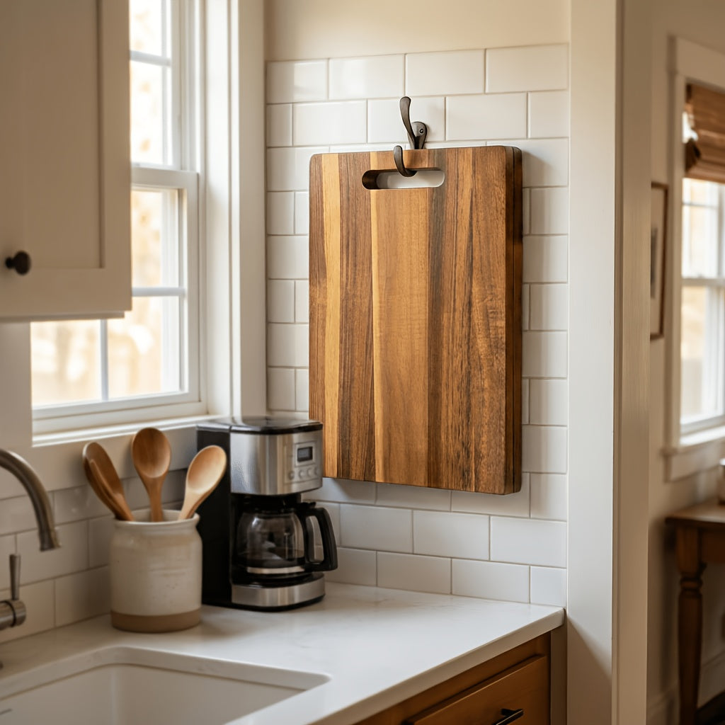 Heavy-Duty Home Storage Organizer – space-saving everyday organization, Extra Large Acacia Wood Charcuterie Board with Handles - Extra Large Foldable Serving Tray, designed for American homes, daily convenience and practical gifting