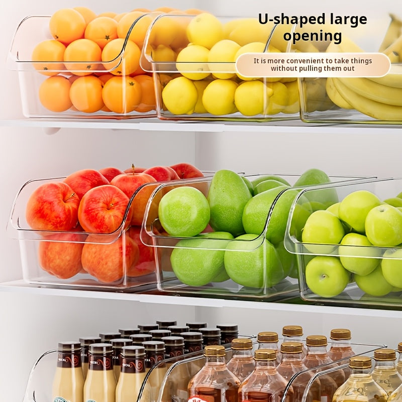Refrigerator Storage Containers Set, Clear Bins for Produce, Eggs, Deli Meat, Food Savers, for Fridge, Freezer, Pantry, Space-Saving Kitchen Organizer